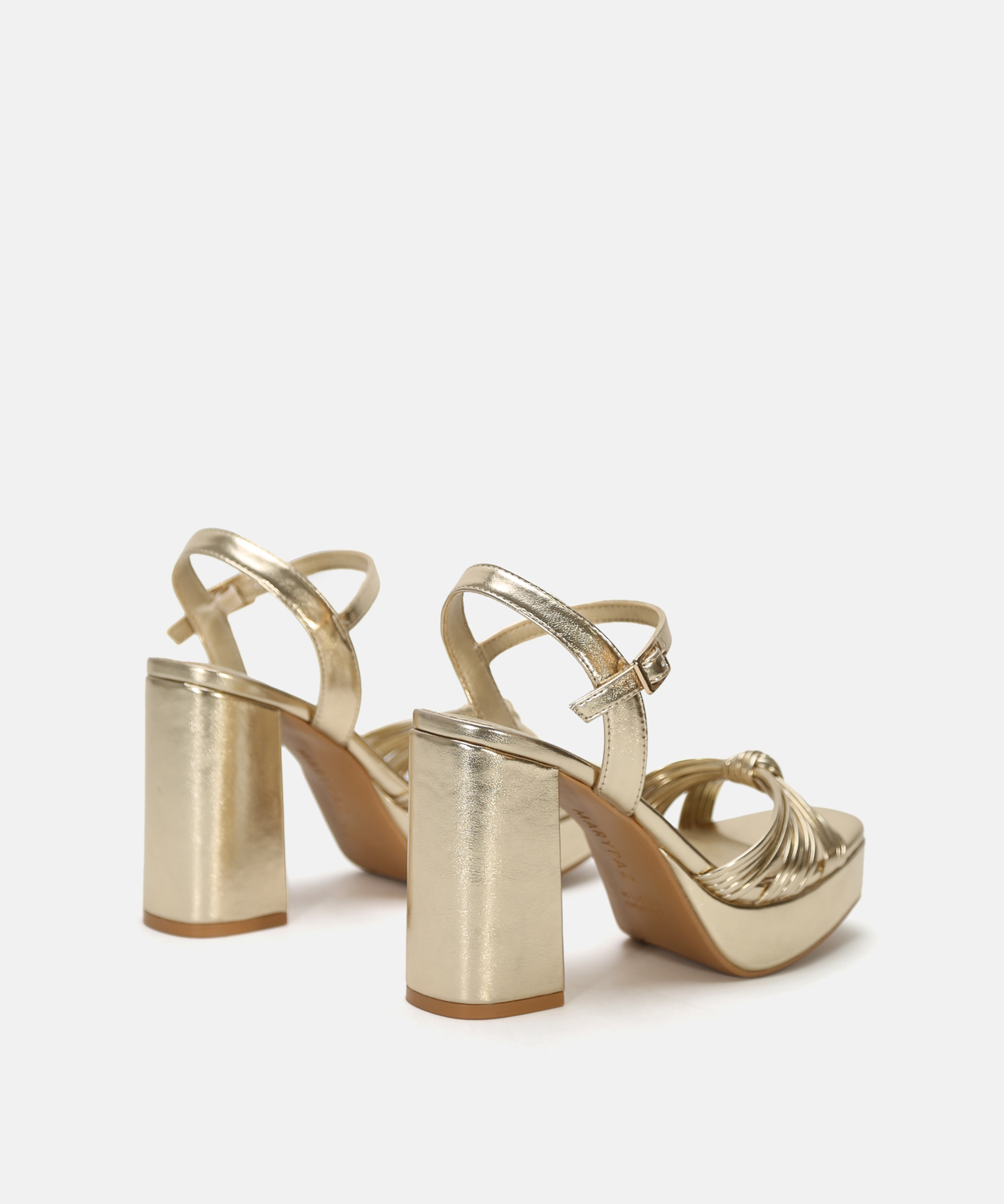 Sandalia plataforma tiras nudo image number null